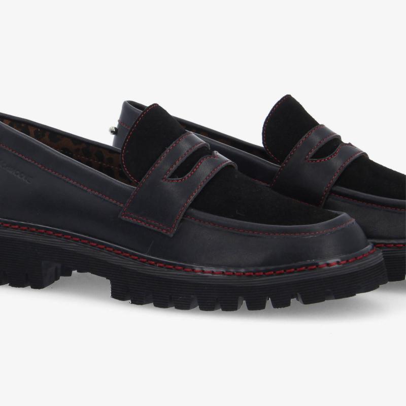 MYSEN LOAFER W - NAPPA/SUEDE - NOIR